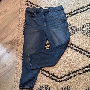 Madewell Dark Blue Straight Leg Jeans